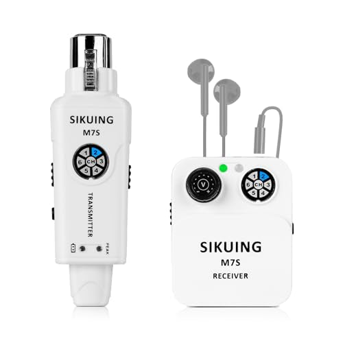 M7S 2.4GHz Stereo Wireless in-Ear Monitor System - size: White