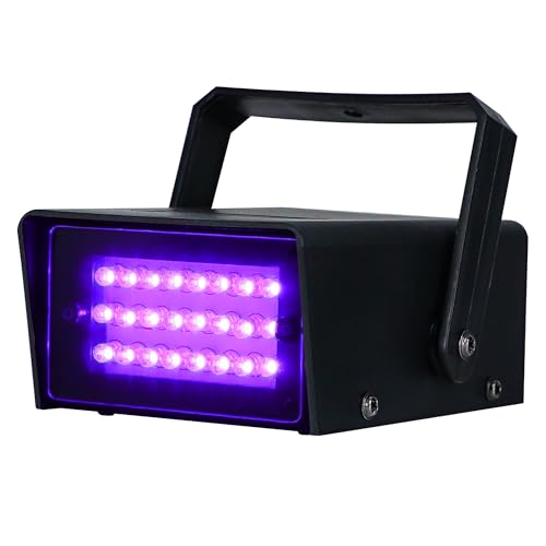 ENUOLI Mini LED Strobe Light Purple Color 24 Super Bright LED Party Light - color: Purple Color