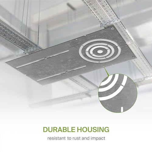 ASD 24 Pack 18 Inch New Construction Mounting Plate Round Hole - 3/4/6 Inch Flat Galvanized Steel Wafer Light Rough In Plate, Universal Light Fixture Mounting Bracket for LED Recessed Lighting - color: Asymmetric Long 3-4-6", size: 24 Pack
