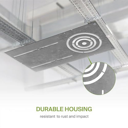 ASD 24 Pack 18 Inch New Construction Mounting Plate Round Hole - 3/4/6 Inch Flat Galvanized Steel Wafer Light Rough In Plate, Universal Light Fixture Mounting Bracket for LED Recessed Lighting - color: Asymmetric Long 3-4-6", size: 24 Pack