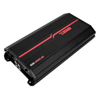 DS18 SXE-4000.4D/BK Car Amplifier Stereo Full-Range Class D 4-Channel 275x4 RMS @4 OHM 4000 Watts - Powerful and Compact Amp for Speakers in Car Audio System - style: SXE-4000.4D/BK