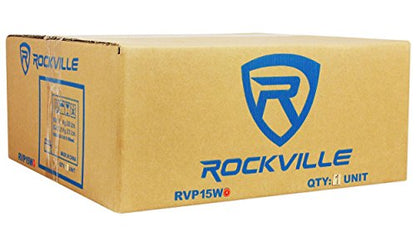 Rockville RVP15W4 1000W Peak / 500W RMS 15" Raw DJ Subwoofer 4 Ohm, 51oz Magnet, 2.5" CCAW Voice Coil, 100dB Sensitivity, Durable Steel Basket, for DJs and Live Events | 1000W Peak, 500W RMS, Replacement Woofer, 2.5" CCAW Voice Coil, Banana Plug Terminals