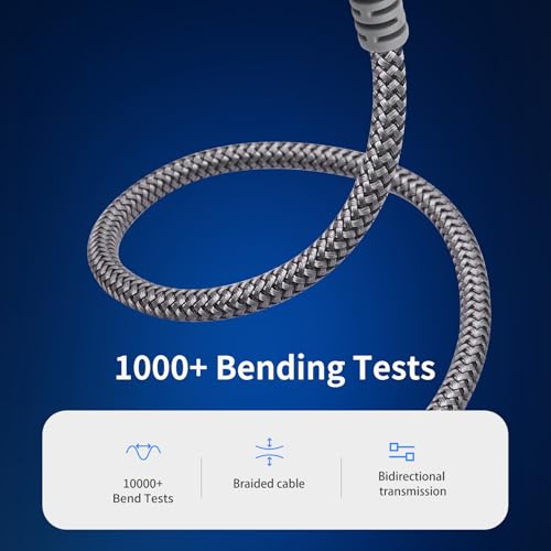 1/4 inch Headphone Extension Cable, 6.35mm TRS Male to Female Stereo Cord, Quarter Inch Guitar Cable Extender, 10ft (3 Meters) - color: Silver 3M/10FT