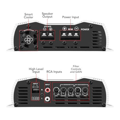Taramps BASS 800 2 Ohms 800W RMS Monoblock Subwoofer Car Audio Amplifier