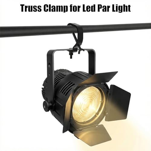 10 Pack Stage Light Clamp Hook Bulk, Fits OD 1.18"-2" Truss Heavy Duty Aluminum Alloy Truss Clamps, Aluminum Alloy Stage Lights Hook Black