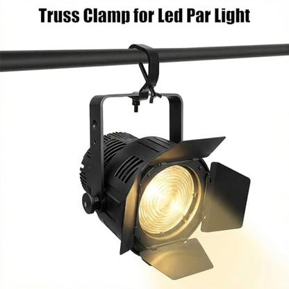 10 Pack Stage Light Clamp Hook Bulk, Fits OD 1.18"-2" Truss Heavy Duty Aluminum Alloy Truss Clamps, Aluminum Alloy Stage Lights Hook Black