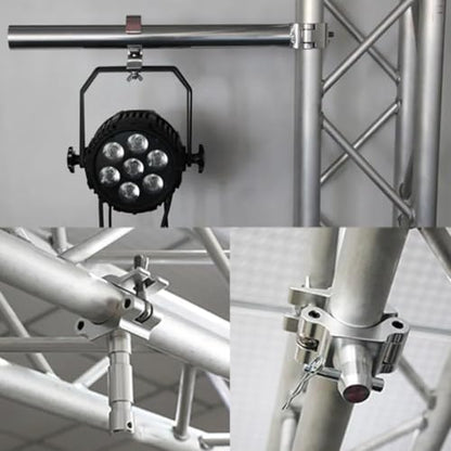 Dual Swivel Lighting Hook Clamp 1.88-2in 220lbs - size: Fit for 1.88-2inch pipe-1pcs