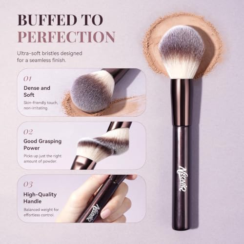 14 PCS Professional Makeup Brushes Set with Travel Cosmetic Bag（Brown） | Luxe Soft Synthetic Face & Eye Makeup Brush Kit for Foundation, Powder, Blush, Concealer, Eyeshadow, Contour, Eyebrow - color: 14PCS-0-Brown