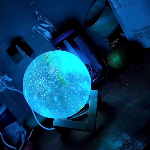 Moon Lamp Kids Night Light Galaxy Lamp - 16 Colors Moon Light with Wood Stand Remote & Touch Control USB Rechargeable Gift for Girls Lover Birthday - 5.9 inch - size: 5.9 inch