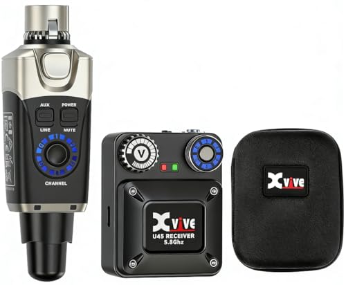 Xvive U45 Wireless in-Ear Monitor System with CU4 Case(Black)