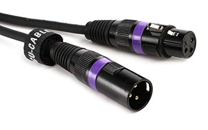 Accu-Cable AC3PDMX100 3-pin/3-conductor DMX Cable - 100 Foot + Accu-Cable AC5PM3PFM 3-pin DMX Female to 5-pin DMX Male A