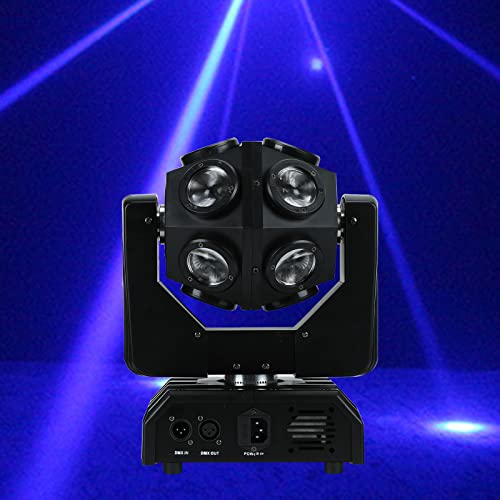 DJ Lighting Lamp Stage Light Party Lights 12x12w RGBW 4 in 1 Football Led Beam Moving Head Dj Disco Stage Wash Light Dmx512 13/15 Channels Effect Lighting for KTV Disco Party Wedding Concert