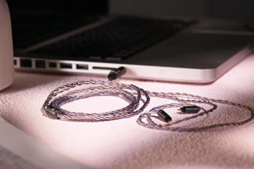 Linsoul Tripowin Zoe 4-Core Hybrid Litz IEM Upgrade Replacement IEM Cable - size: 2pin, style: 4.4mm