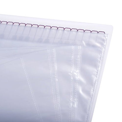 Music Sheet File Paper Storage Folder Documents Holder Blank Sheet Files Plastic A4 Size 40 Pockets (Music Instrument White) - color: Music Instrument White