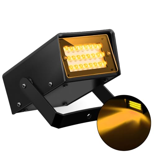 24 LED Mini Orange Strobe Light Dance Party Lights Super Bright LED - color: Orange
