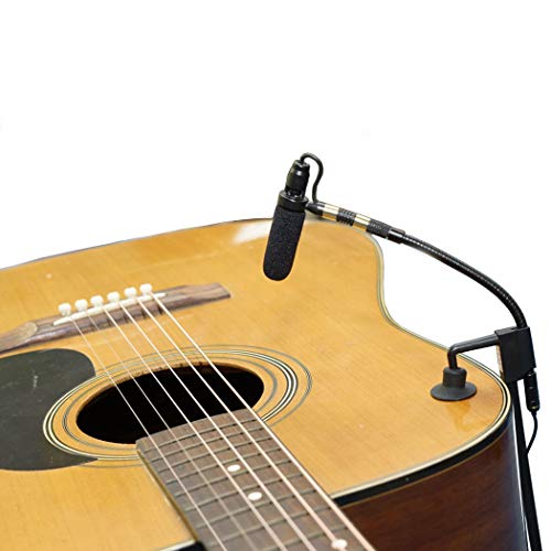 PMM19B-SH4-GT Guitar Clip-On Musical Instrument Microphone for Shure Wireless Microphone and Phantom Power Input