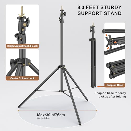 LINCO Lincostore Backdrop Stand Kit 9.4x8.3ft(WXH) for Party Photography - size: 9.4x8.3 ft