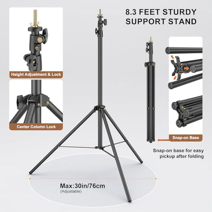 LINCO Lincostore Backdrop Stand Kit 9.4x8.3ft(WXH) for Party Photography - size: 9.4x8.3 ft