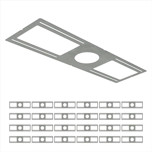 ASD 24 Pack New Construction Mounting Plate, 4 Inch Wafer Light Bracket - color: Symmetric 4", size: 24 Pack