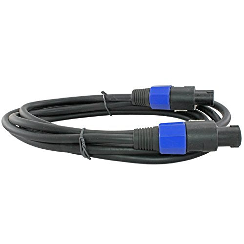 12 Gauge Speakon Compatible Speaker Cables 2 Cable Pack (10 Foot Each speakon to speakon) - color: Speakon to Speakon, size: 10ft