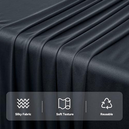 Outpain 10ftx20ft Black Backdrop Ceiling Drapes,2Panels 20ft Height Wrinkle Free Tent Draping Curtains, Fabric Drapery Ceiling Drapes for Wedding Ceremony Birthday Theme Parties with Rod Pocket - color: Black, size: 60"W x 240"L (Pack of 2)