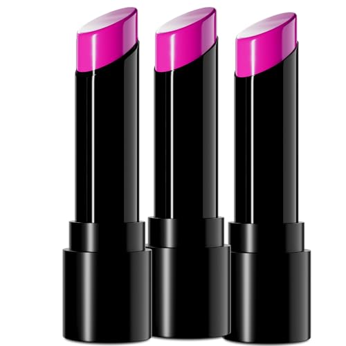 SUNNYVALE 3pcs Pink Eye Black Stick Pack Softball Baseball Football Sport Bulk, Waterproof Hypoallergenic Face Body Paint Cream Foundation Makeup for Skeleton Cosplay Costume - color: Pink Pack