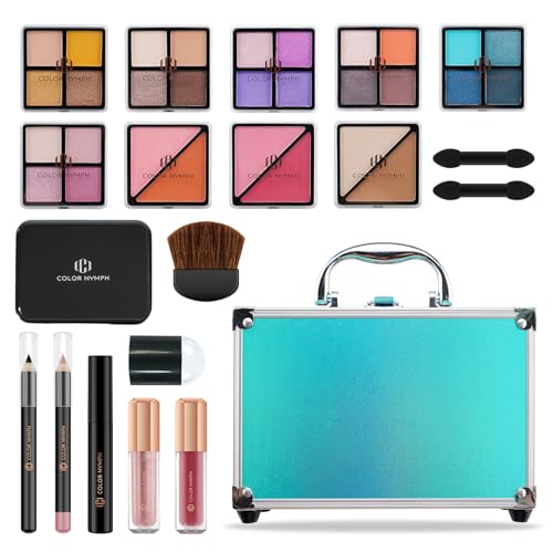 Color Nymph Girls Makeup Kit for Teens Make up Set for Beginners Mint Green - color: Mint Green