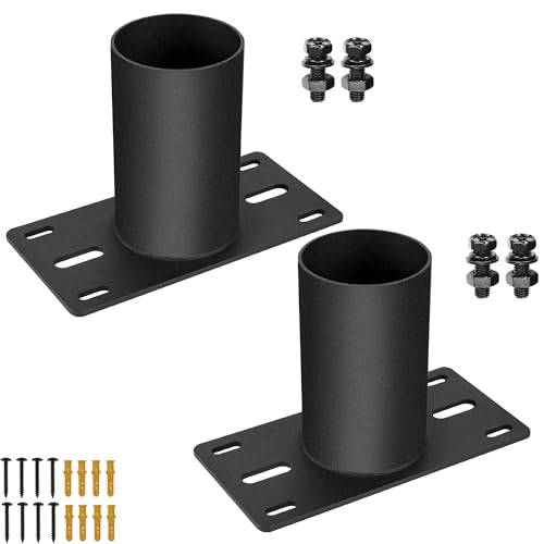 2 PCS Slip Fitter Adaptor, Mounting Bracket, Transform Slip Fitter into Arm Mounting, Tenon Adaptor for Outdoor Flood Lights, Street, Parking Lot, Shoebox Light Fixtures