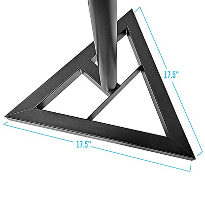 AxcessAbles Studio Monitor Speaker Stands Pair. 80lb Capacity per Stand. Adjustable Height 26" - 42". Metal Constructed Stands Ideal for Surround Sound, Bookshelf and Monitoring Speakers