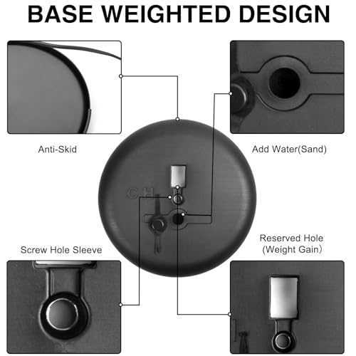 KOOV Sign Holder 8.5x11 inch Adjustable Floor Standing Holder Stand | Round Base, 2Pack Pedestal Design Sign Stand, Indoor/Outdoor Use, Advertisement Display - size: 8.5 x 11 Inches,2pack