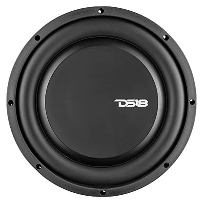 DS18 PSW10.4S 10" Shallow Mount Subwoofer 1000 Watts Max Power 500 Watts RMS Single Voice Coil 4 OHMS Water Resistant - Best Sub for Tight Spaces in Car & Trucks - 1 Speaker - style: 10" Single Voice Coil 4 Ohm
