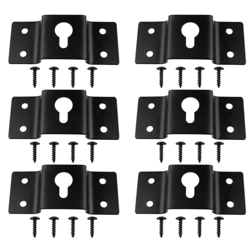 4 Pack Bookshelf Speaker Wall Mount Brackets with Screws