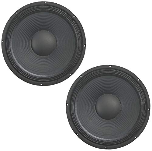 Harmony Audio 12" Raw Replacement PA Woofer 500W 16 Ohm 48oz Magnet 2-Pack | 2 drivers in 1 order, restores a matched pair of blown speakers, pro sound upgrade for DJ and band cabinets, 12 inch size - size: 16 Ohm, style: Two Pack