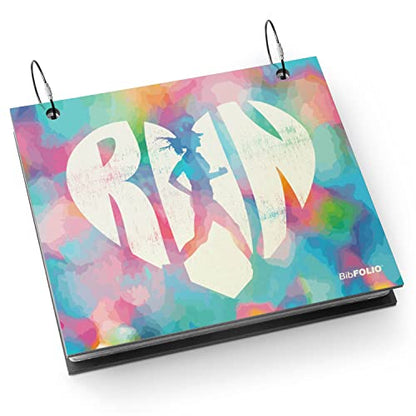 Gone For a Run BibFOLIO Race Bib Album - Love The Run - 9.5x8 | Wood Cover, Twist Cable Rings, Race Bib Holder, Holds Up to 100 Bibs, Includes 12 Vinyl Sleeves, Marathon Runner Gift - color: Love The Run