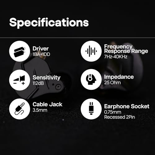 Linsoul KZ ZSN PRO X 1BA+1DD Hybrid Driver IEM HiFi Wired Earbuds | Metal HiFi in-Ear Monitor with Detachable Recessed 2Pin Cable, Zinc Alloy Panel, with Mic, Grey - color: Grey, style: With Mic