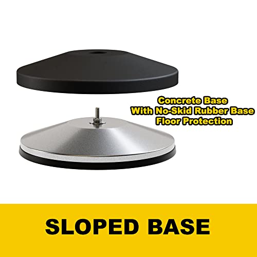 Montour Line M650 Retractable Belt Barrier Stanchion, Set of 2, Black Post - color: Yellow with "CAUTION - DO NOT ENTER" Black Letters, size: Black