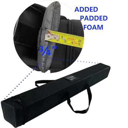 4U Media&Displays 36" W x 72 - 90" H 1 UNIT Heavy-Duty Retractable Banner Stand with Carrying padded Canvas Bag(Stand Only) (36")