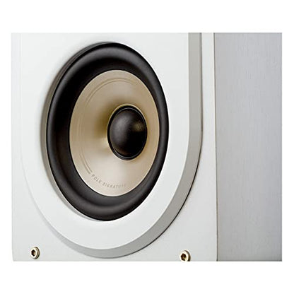 Polk Signature Elite ES15 Surround Sound Speakers - Hi-Res Audio Certified, Dolby Atmos & DTS Compatible, 1" Tweeter & 4" Woofer, Power Port Technology for Bass (Pair, Elegant White) | Hi-Res Audio Certified, Dolby Atmos & DTS:X Compatible, 1" Tweeter & 5