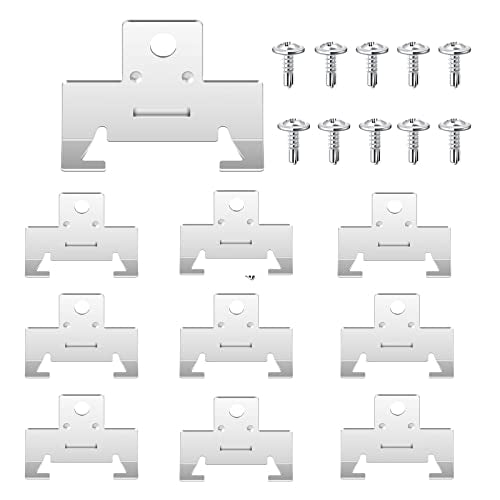 ROOWINTOO Recessed Light Clips for retrofitting recessed Light canisters, Downlight recessed Light Clips for use with Torsion Springs 10 Pack (5 Pairs) - size: 10 Pack (5 Pairs)