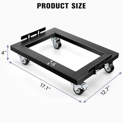 KEDSUM Furniture Dolly with Sturdy Steel Frame, 1000LBS Appliance Dolly | 13 x 17 in, All Terrain & Anti-Slip Baffles for Building Material Handling & Moving Heavy Furniture,2 Pack - size: 17 × 13 in-2 Pack