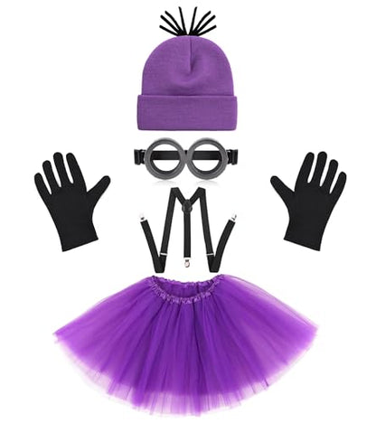 Halloween Costume Accessories for Adult Women - Halloween Costumes Party Cosplay Set for Teens Girls - color: Purple