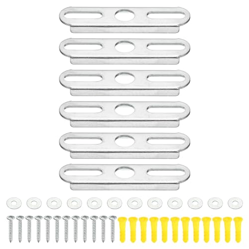 PATIKIL 70mm 2.8 Inch Ceiling Light Plate Kit, 6 Set Pendant Light Fixture Mounting Bracket Crossbar with Screw Nuts Accessories for Chandelier Wall Lighting - size: 70mm