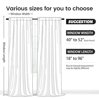 SimpleHome Black Velvet Curtains 96 Inches for Living Room Rod Pocket | Luxury Blackout Velvet Curtains,Thermal Insulated 2 Panels Room Darkening Drapes,Velvet Bedroom Curtains,W52 x L96,2 Panels - color: Black, size: 52"W x 96"L (Pack of 2)