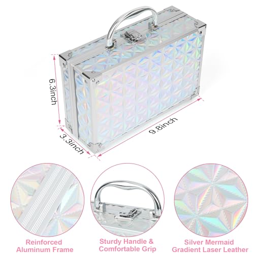 Anpro All-In-One Makeup Kit for Girls 10-12, Teen Makeup Set, Mermaid Case - color: Mermaid Color