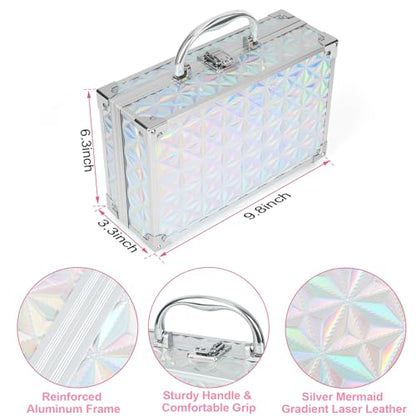 Anpro All-In-One Makeup Kit for Girls 10-12, Teen Makeup Set, Mermaid Case - color: Mermaid Color