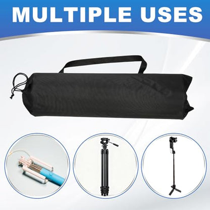 PATIKIL 39 x 8 Inch Tripod Carrying Case, 2 Pack Camera Tripod Carrying Bags Oxford Cloth Padded Bag for Camera Gear Mic Light Stand Sheet Music Photography Accessories, Black - size: 39 x 8 Inch