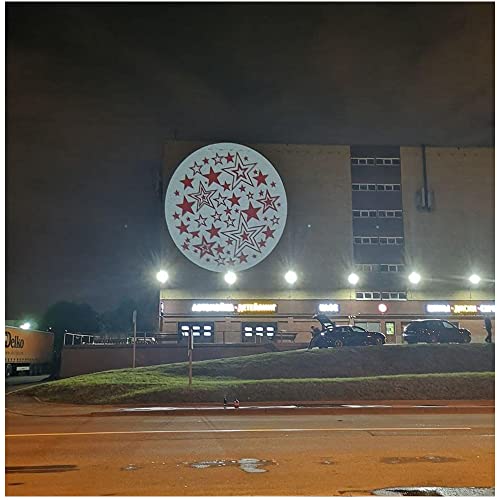 120W LED Logo GOBO Projector Ip67 Waterproof DJ Effect Light Including Free Custom Glass GOBO to Project Image for Hotel Company Store Wedding Advertising Indoor and Outdoor Use (120W)
