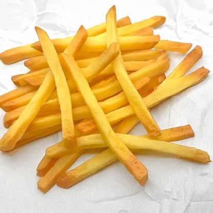 Realistic Fake French Fries (10-Pack) - Faux Food Props for Dollhouse Miniatures, Photography, Crafts, and Displays