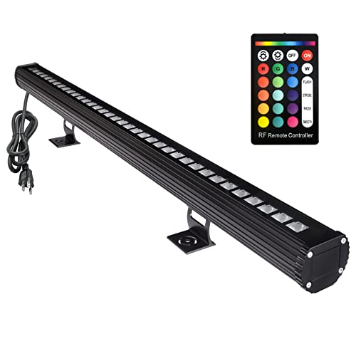 144W RGB LED Wall Washer Light, 5000K Daylight, Color Changing