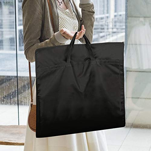 51" Garment Bags with Zipper Pocket for Dance Costume,Wedding Gown,Suit,Furs,Garment Bags for Travel and Storage(Pack of 2,Black) - color: Black